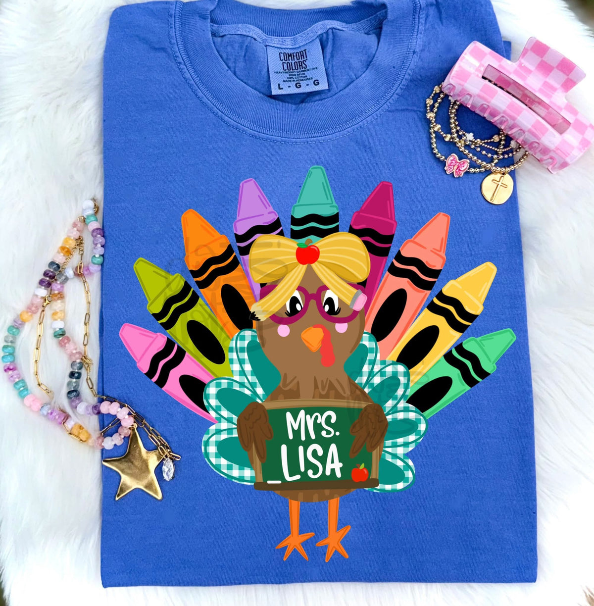 Personalized teacher turkey! T-shirt, or sweatshirt