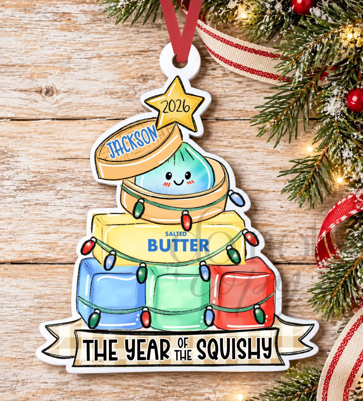 Dumplings ornaments personalized