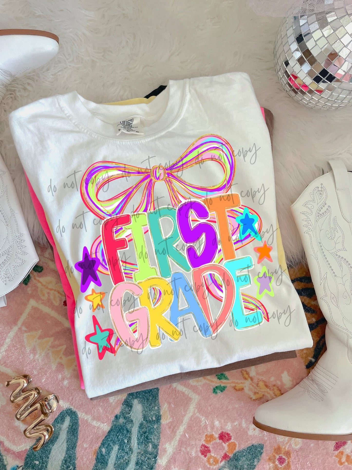 Back to School bow Tshirt, Tank or sweatshirt