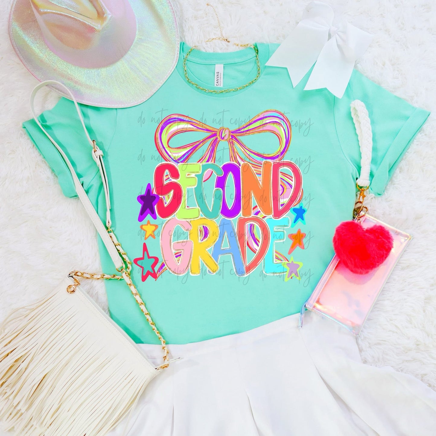 Back to School bow Tshirt, Tank or sweatshirt