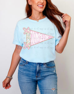 Back to School pink pennants Tshirt, Tank or sweatshirt