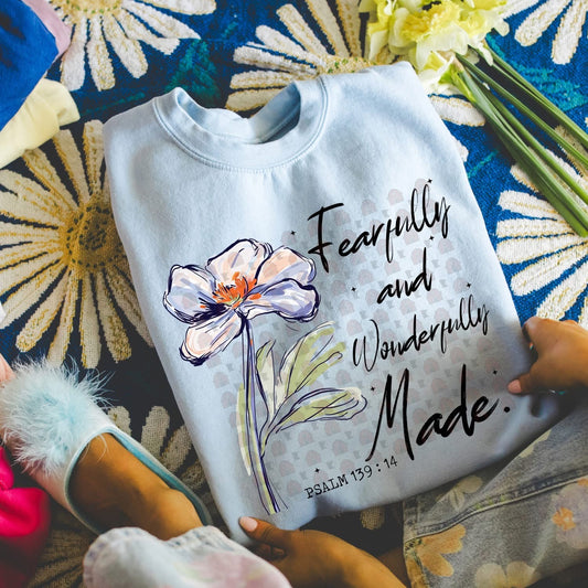 Fearfully & Wonderfully made Tshirt, Tank or sweatshirt