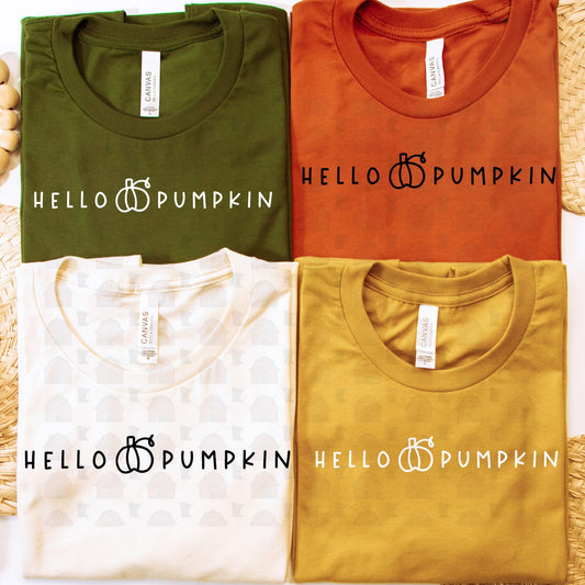 Hello pumpkin Tshirt, Tank or sweatshirt