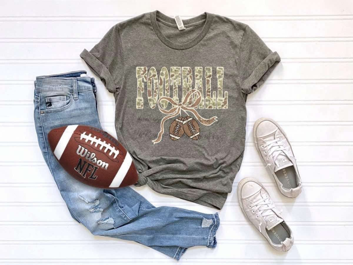 Football camo Tshirt, Tank or sweatshirt