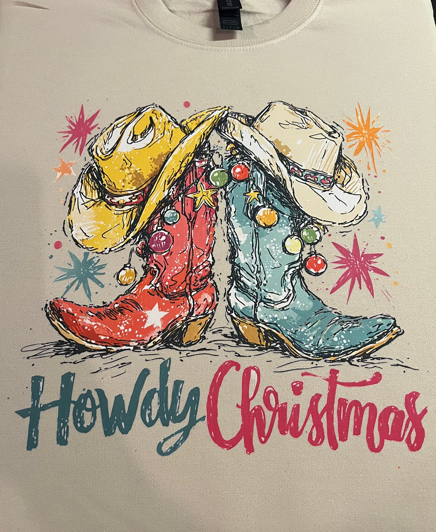 Boots Howdy Christmas T-shirt, or sweatshirt