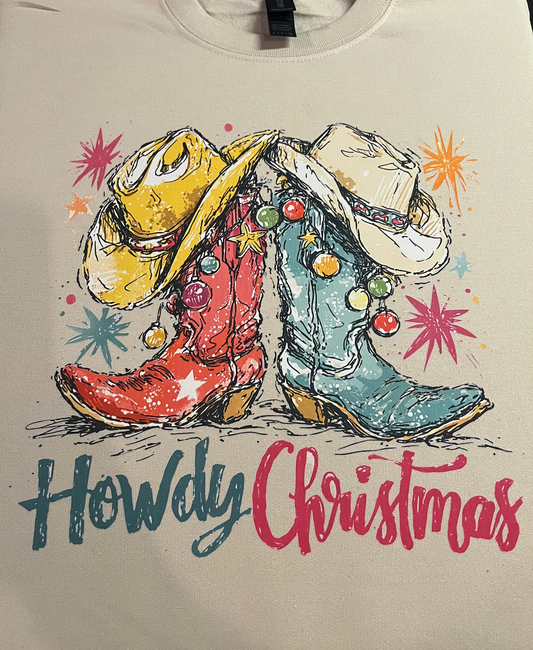 Boots Howdy Christmas T-shirt, or sweatshirt