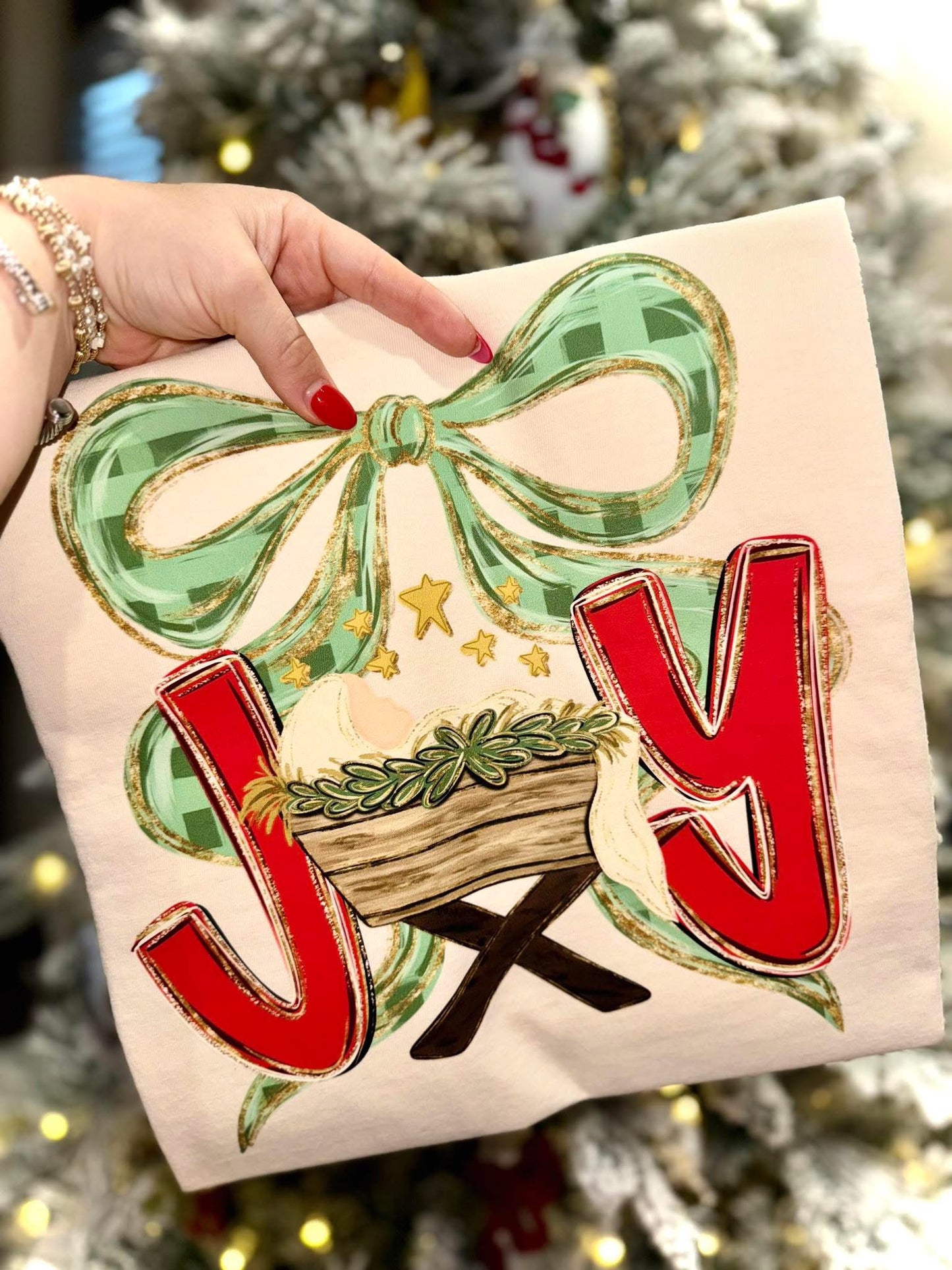 Joy nativity T-shirt, or sweatshirt