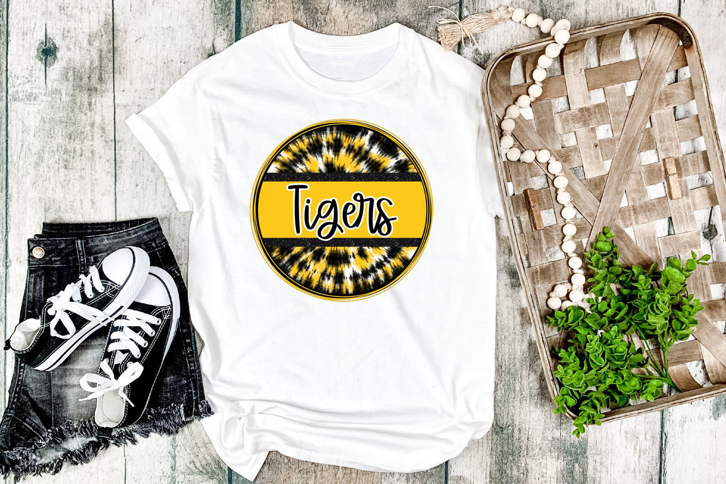 Tie dye banner Tigers T-shirt or Sweatshirt