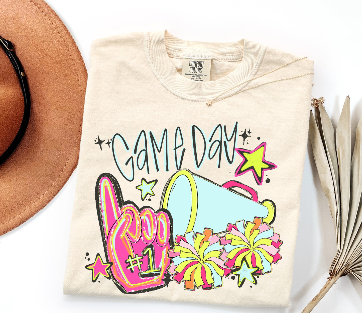 Neon softball, baseball or volleyball T-shirt or sweatshirt