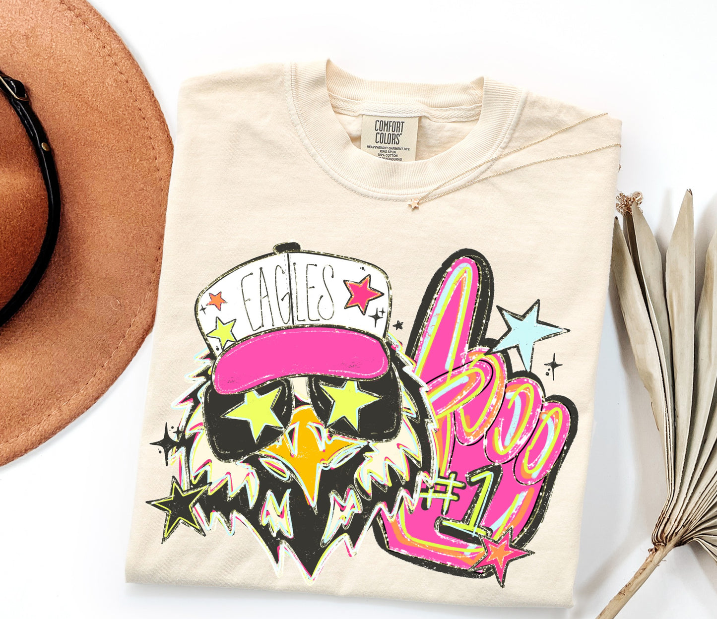 Neon softball, baseball or volleyball T-shirt or sweatshirt