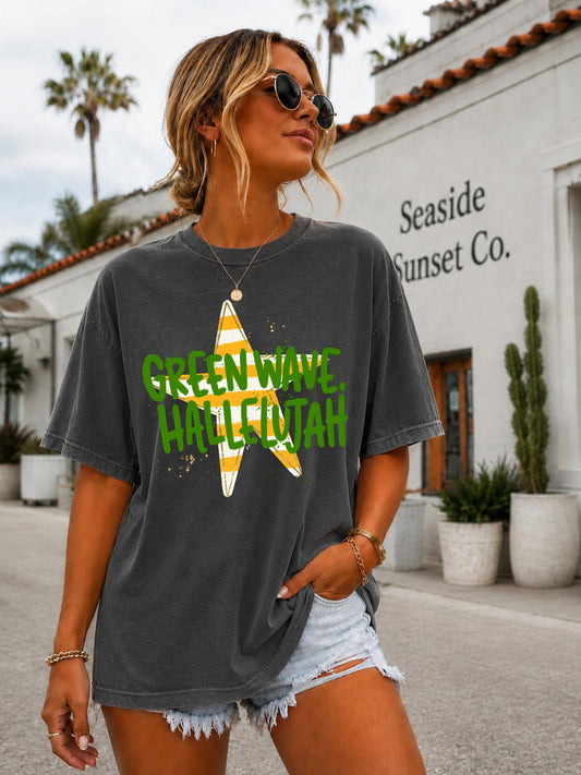 Green Wave Hallelujah T-shirt or sweatshirt