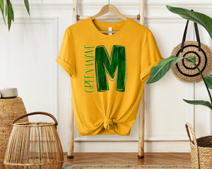 M or G Letter/Green Wave T-shirt or Sweatshirt