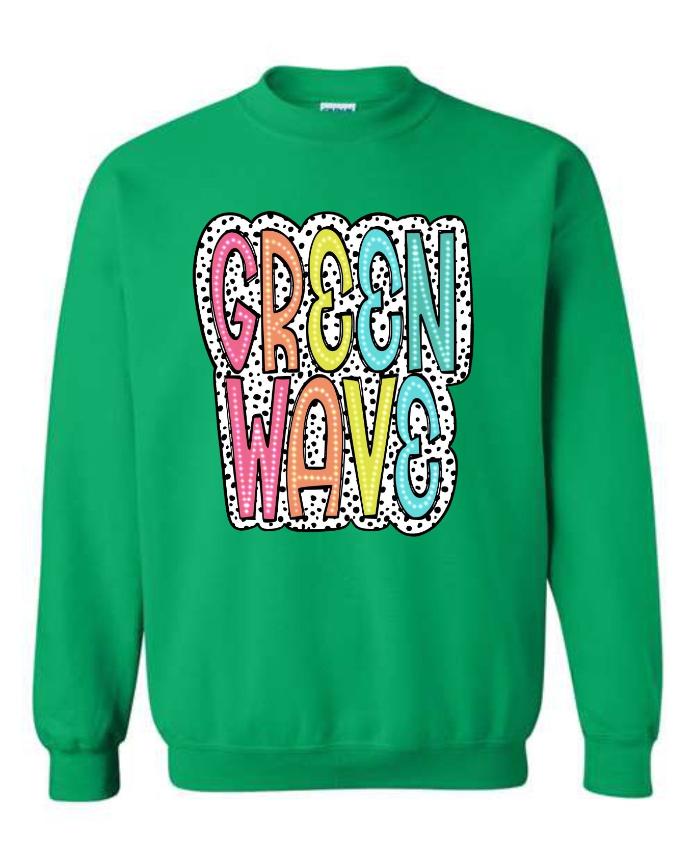 Dalmation print Green Wave T-shirt or Sweatshirt