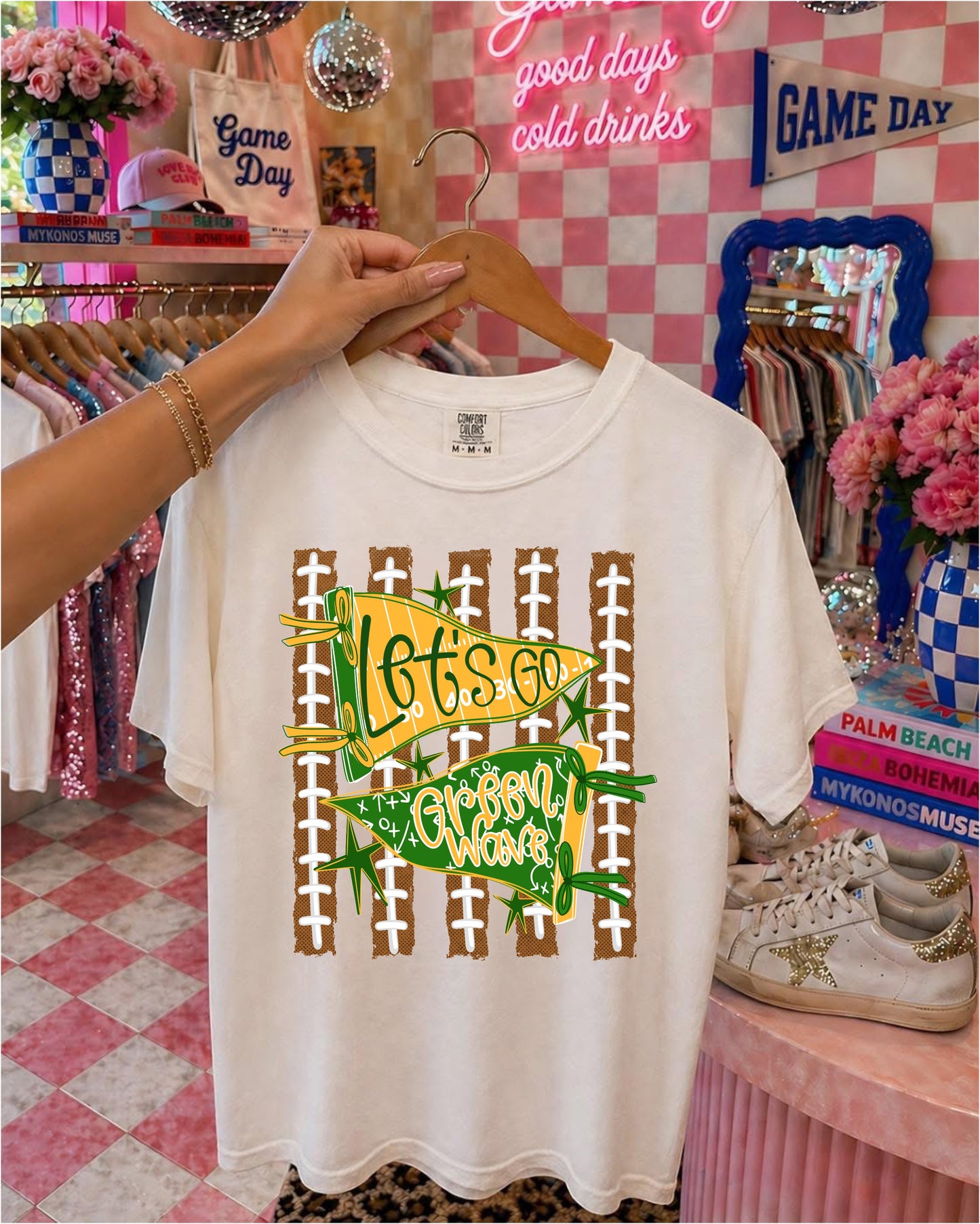 Football pennants T-shirt, or sweatshirt