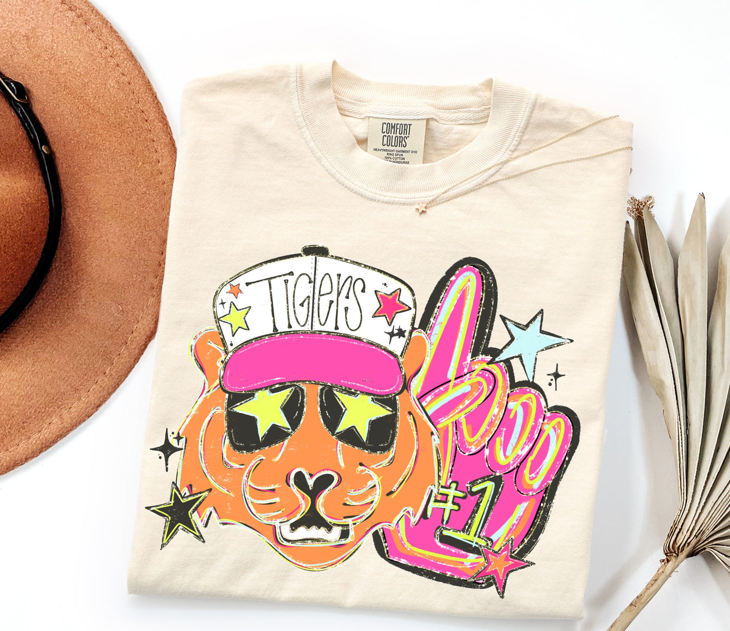 Neon softball, baseball or volleyball T-shirt or sweatshirt