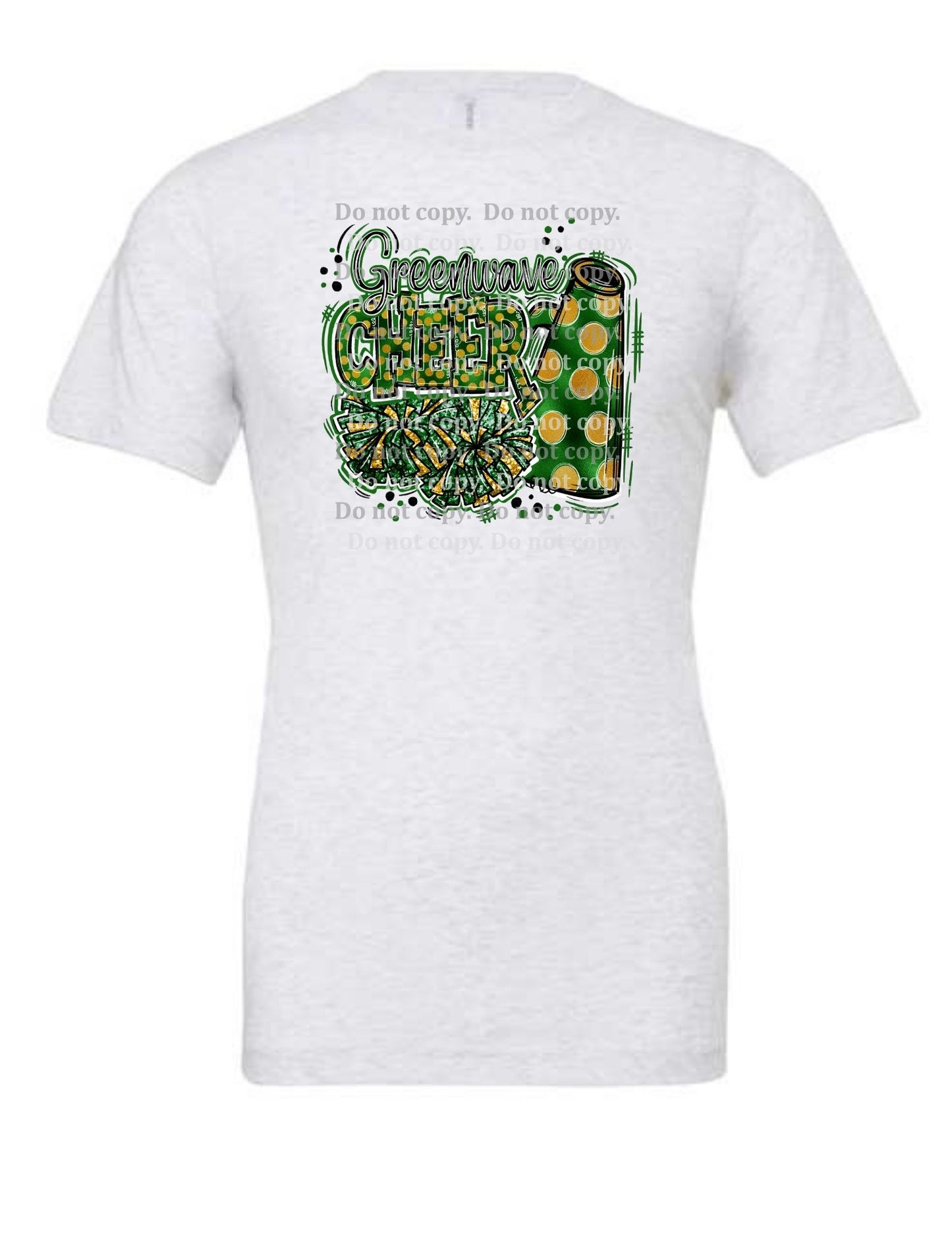 Greenwave Spirit Cheer or Football T-shirt or Hoodie