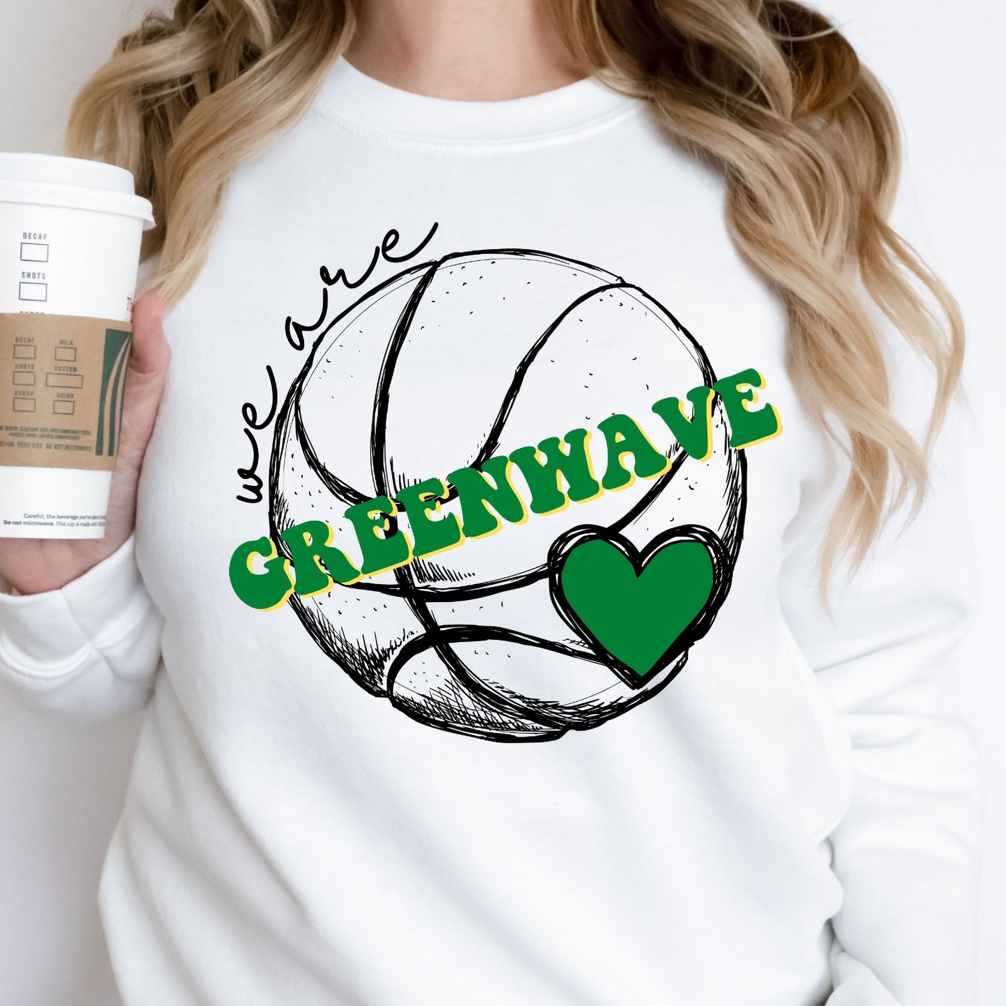 Basketball we are GreenWave T-shirt or Sweatshirt