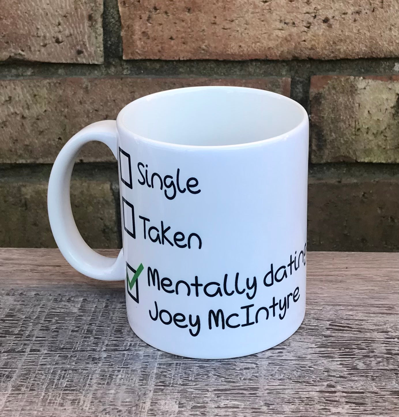 Mentally dating Joey New kids mug