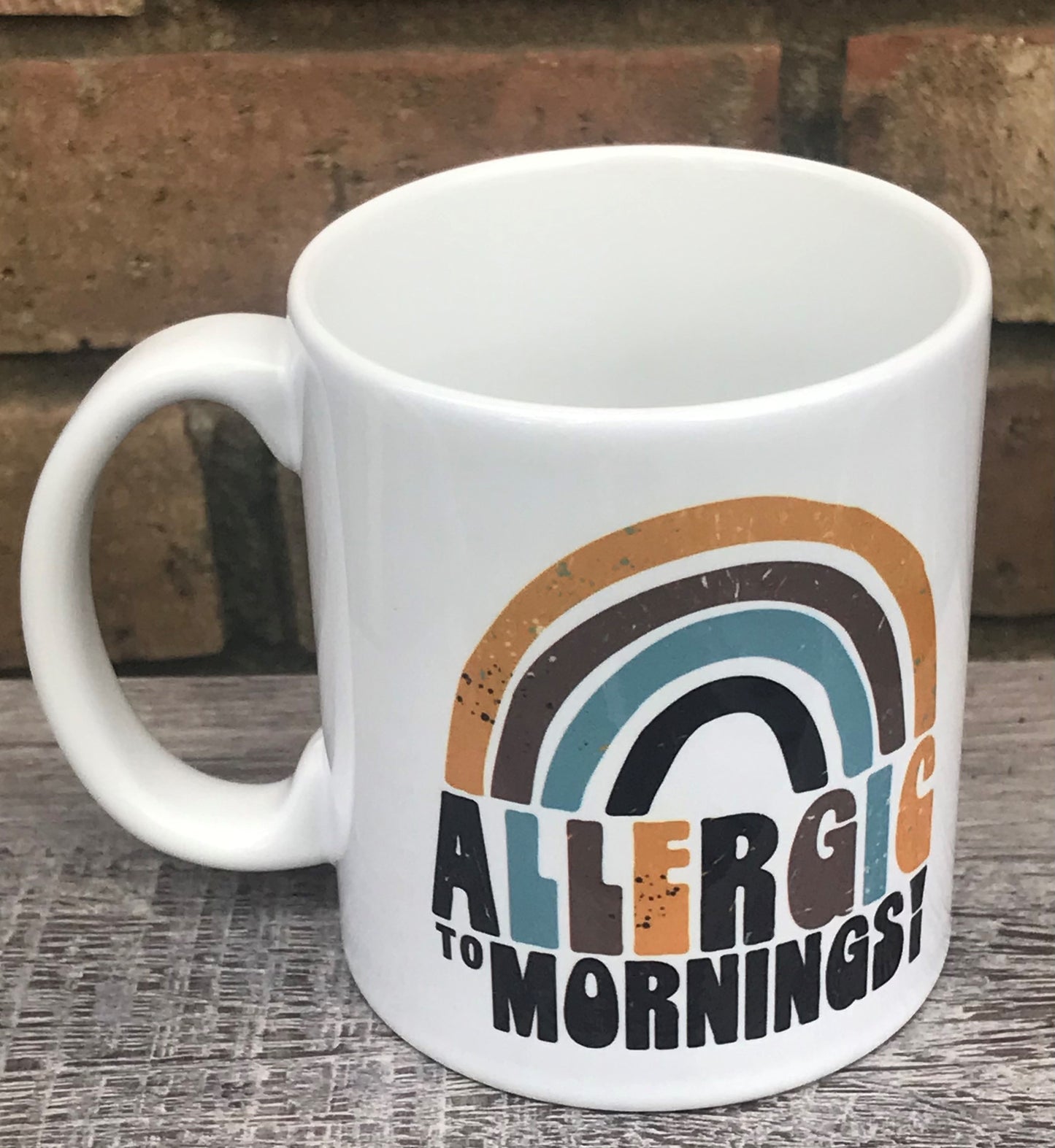 Allergic to mornings mug
