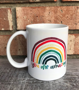 You are amazing Rainbow mug