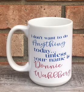 Donnie Wahlberg  15oz mug