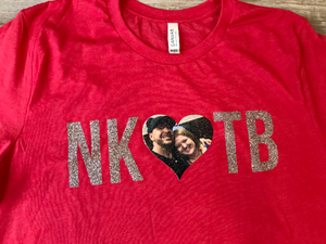 New kids personalized heart T-Shirt