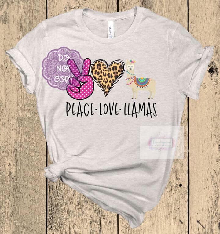 Peace, love Llamas T-Shirt