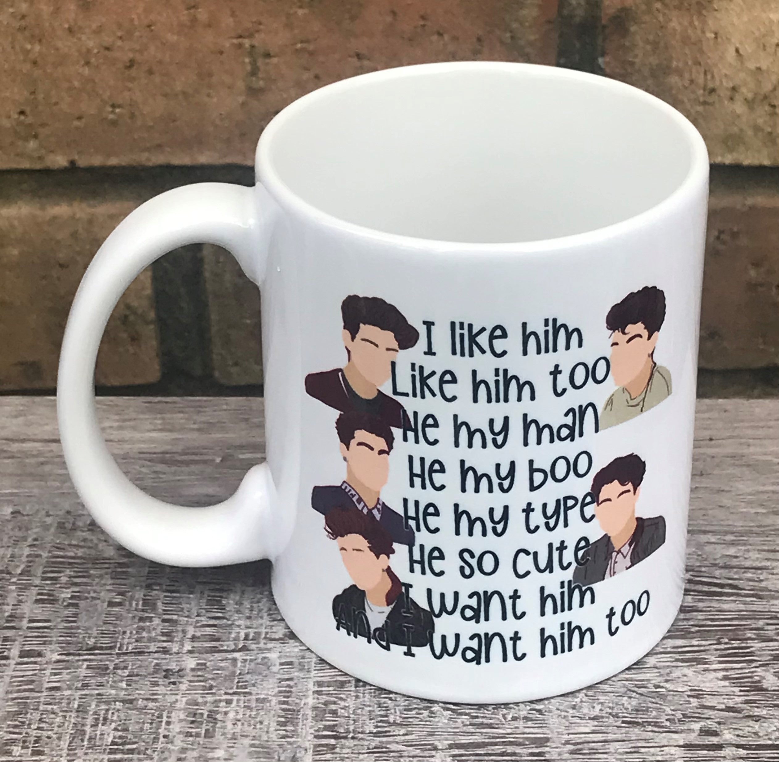 Tiktok new kids I like him mug