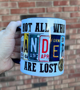 Not all who wander mug