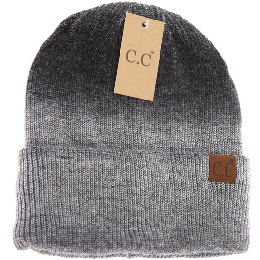 Ombre cuffed C.C beanie