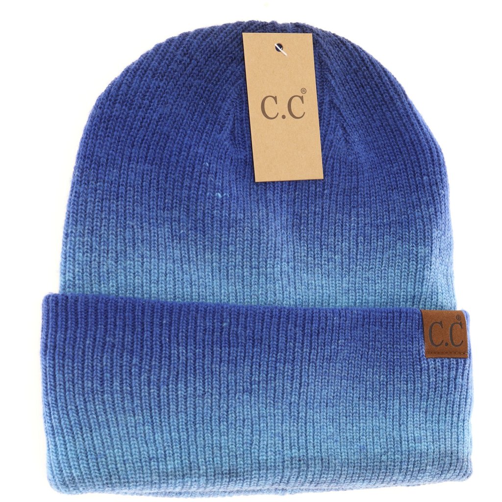 Ombre cuffed C.C beanie