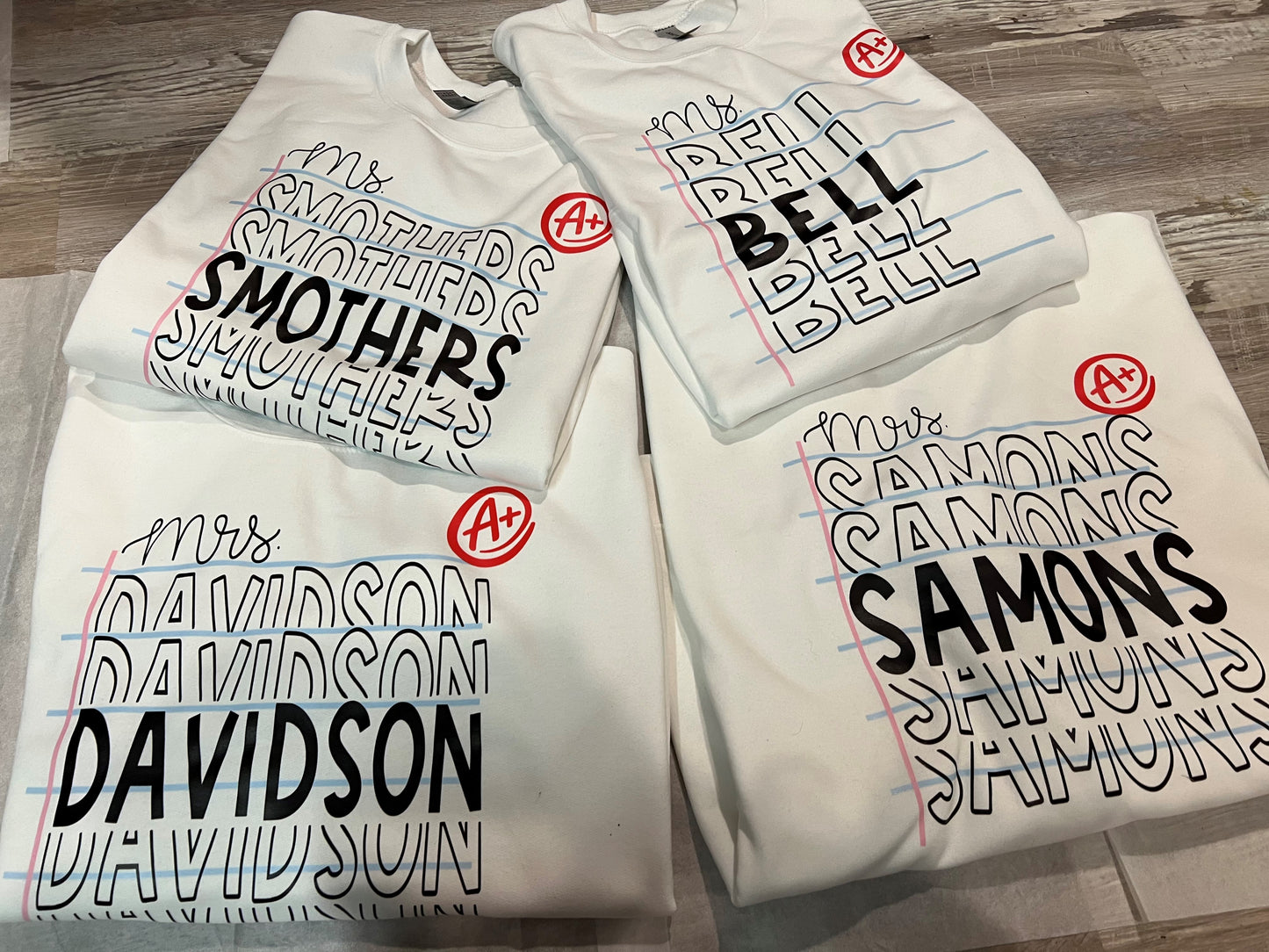 Custom Teacher Mrs/Ms Sweatshirt