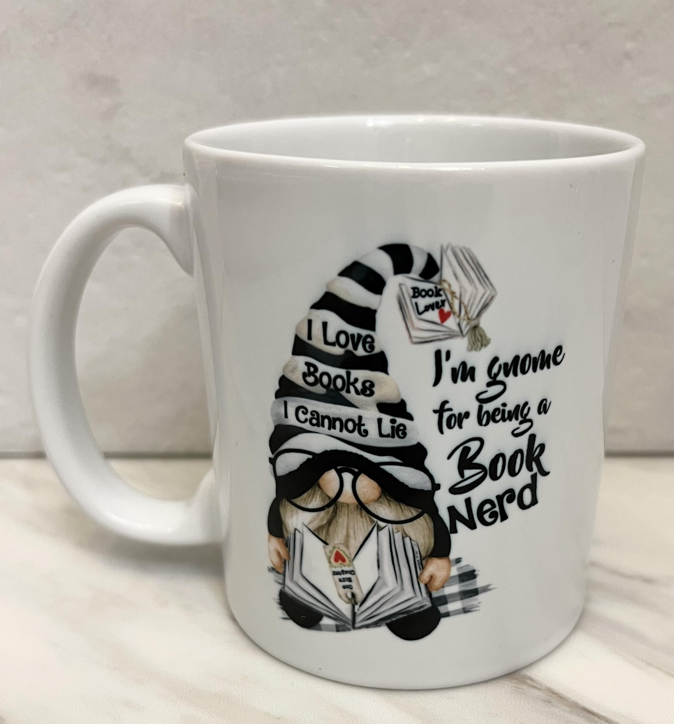 Book nerd gnome mug