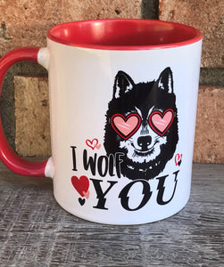 I wolf you  mug